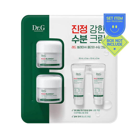 [Dr.G] Red Blemish Clear Soothing Cream - 1pack(50mlx2ea + 10mlx2ea)