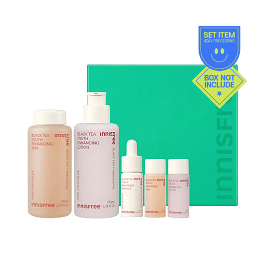 [INNISFREE] Black Tea Youth Enhancing Skin Care Set - 1pack(5items)