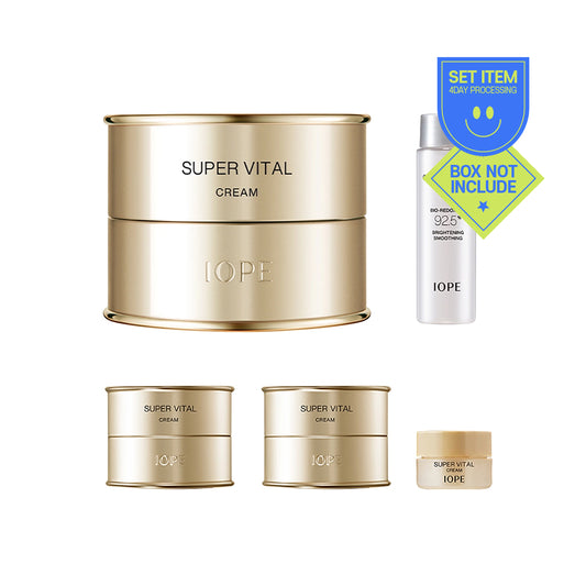 [IOPE] Super Vital Cream 50ml (+ Cream & Essence) - 1pack(3items)