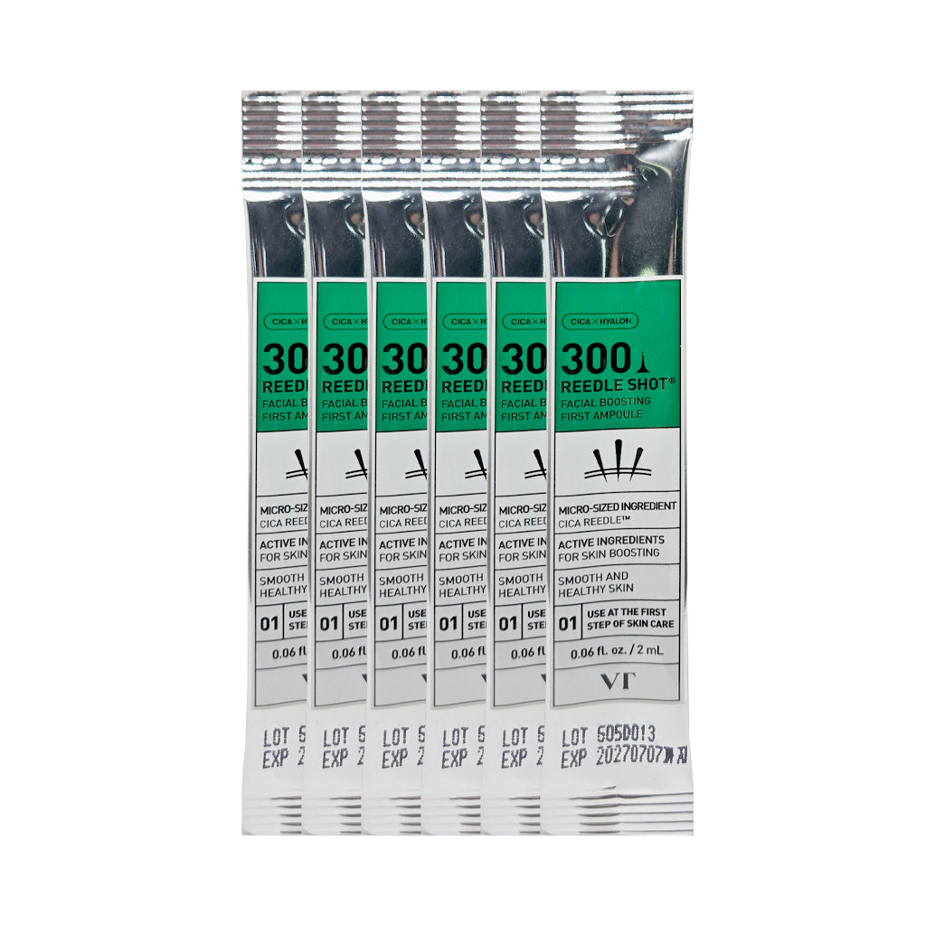 [DAISO] VT Reedle Shot 300 Facial Boosting First Ampoule - 1pack (2mlx6ea)