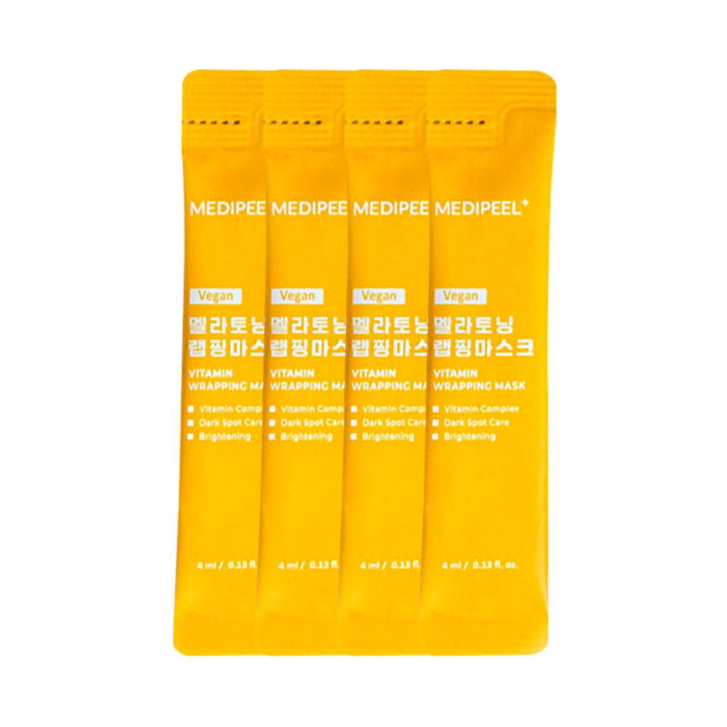 [DAISO] MEDIPEEL Vitammin Mela Toning Wrapping Mask- 1pack (4mlx4ea)