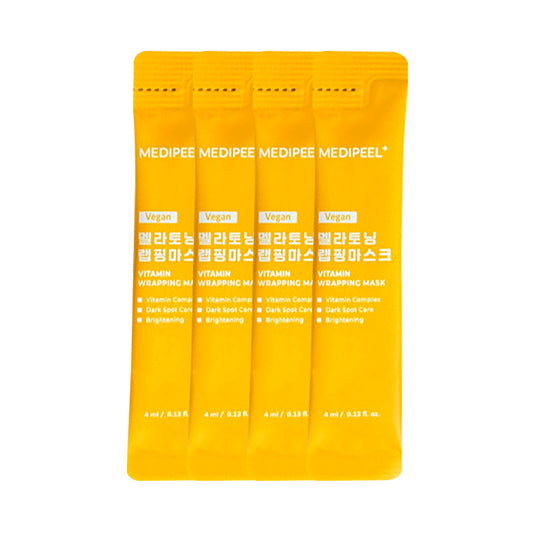[DAISO] MEDIPEEL Vitammin Mela Toning Wrapping Mask- 1pack (4mlx4ea)