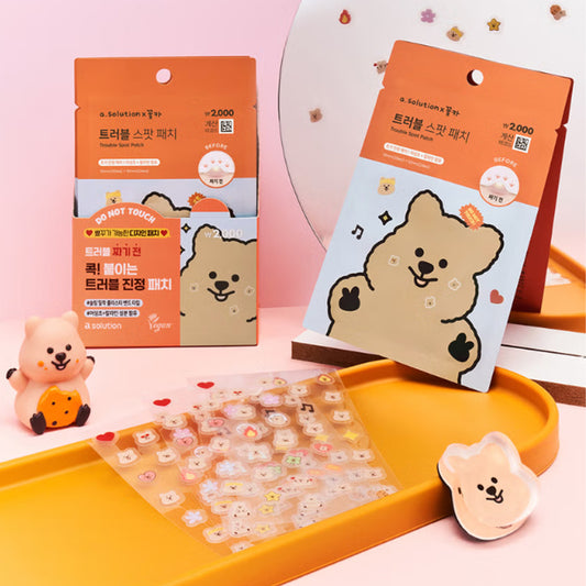 [DAISO] ASOLUTION Trouble Spot Patch x KKOTKA - 1pack (10mm(33ea)x12mm(24ea))