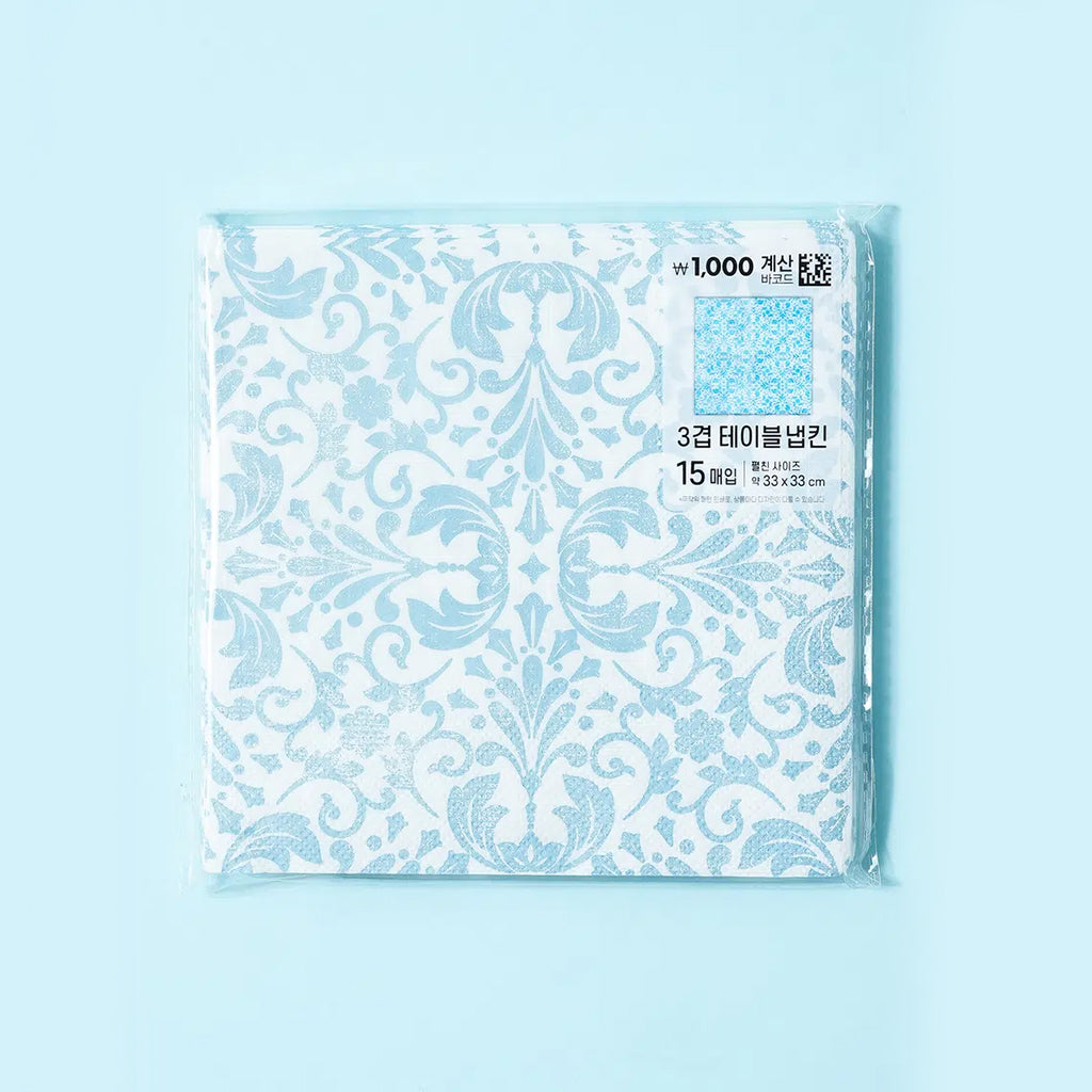 [DAISO] KLEANNARA Classic Paper Napkins (15 Sheets, 33 x 33 cm) - 1ea