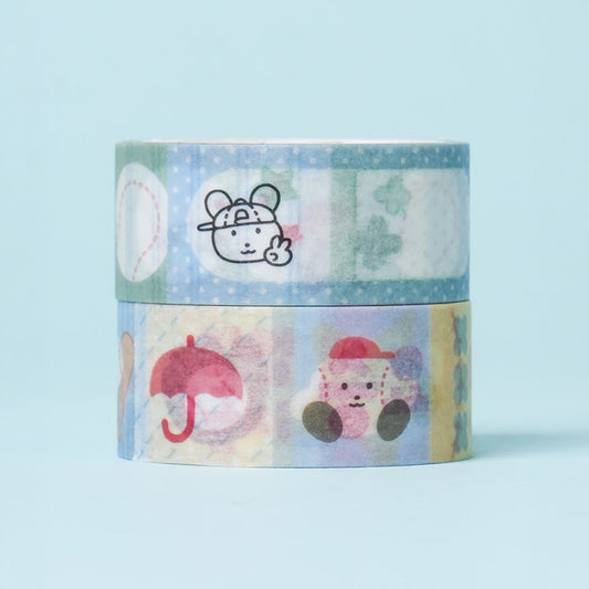 [DAISO] Fandom Life Easy-cut Masking Tape Set (20mm x 4m) - 1pack (2ea)
