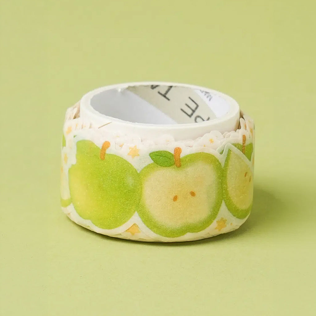 [DAISO] Fruit Series Glitter Die-cut Masking Tape (2.5cm x 3m) - 1ea