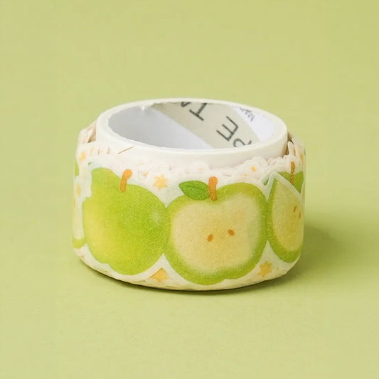 [DAISO] Fruit Series Glitter Die-cut Masking Tape (2.5cm x 3m) - 1ea