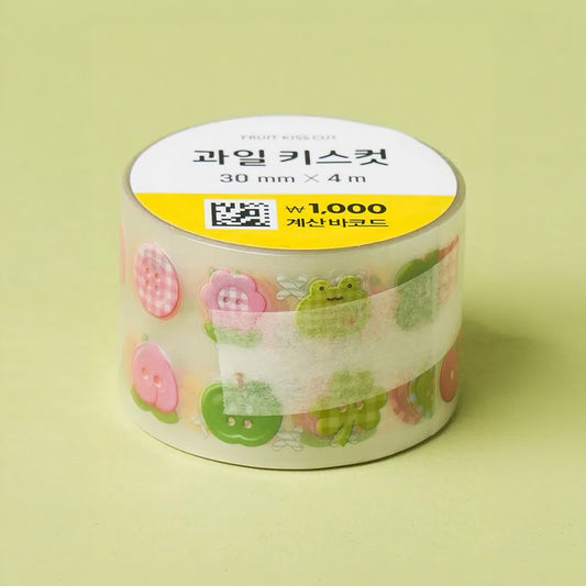 [DAISO] Fruit Series Kiss-cut Masking Tape (30mm x 4m) - 1ea