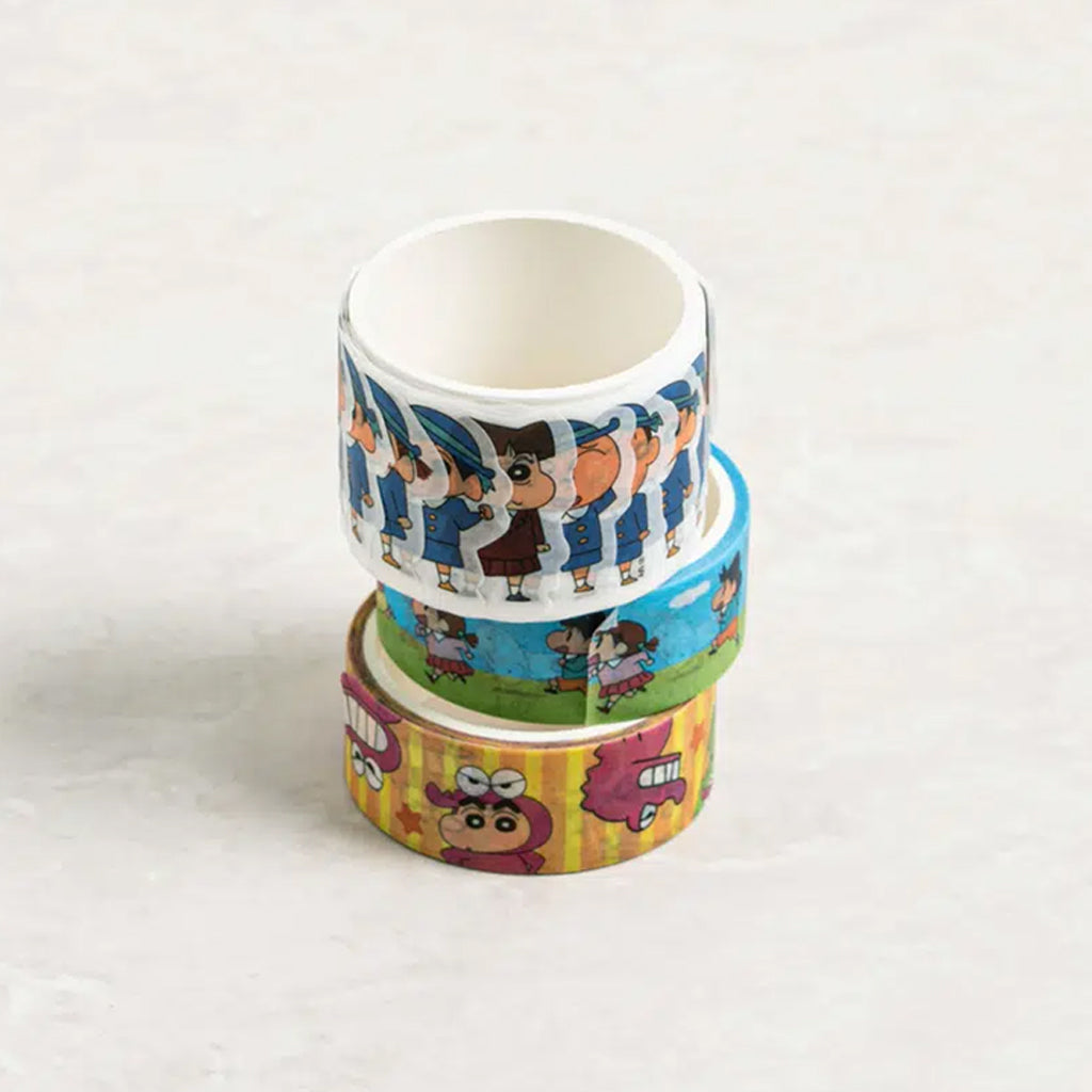 [DAISO] Shin-chan Kindergarten Roll Sticker Tape - 1pack (3ea)