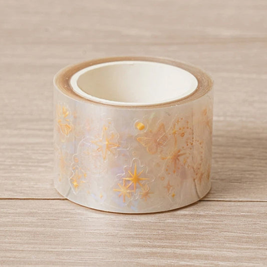 [DAISO] Vintage Mood Glitter Kiss-cut Masking Tape (30mm x 4m) - 1ea