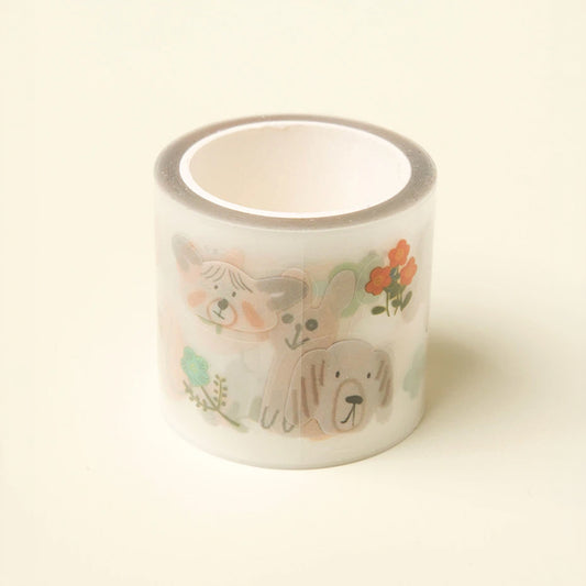 [DAISO] Cute Animal Kiss-cut Masking Tape (40mm x 4m) - 1ea