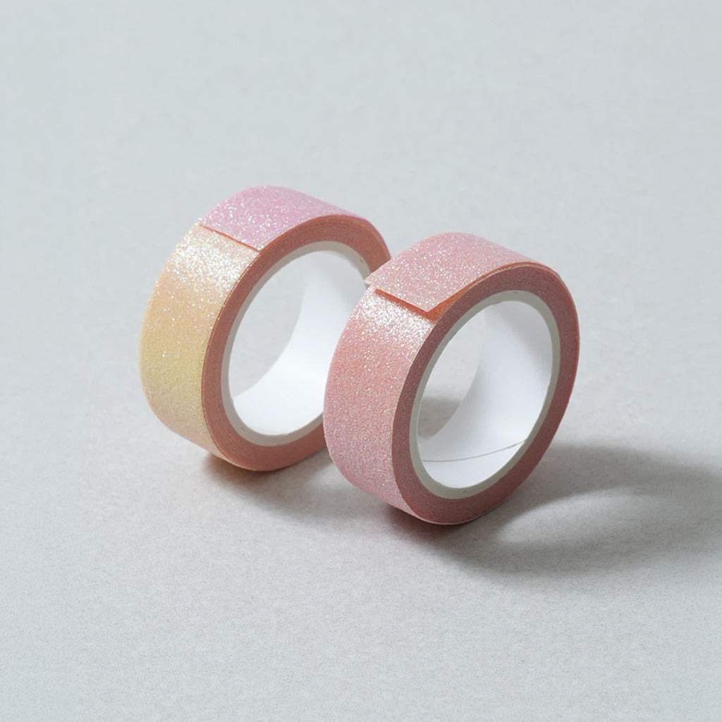 [DAISO] Pink Glitter Masking Tape Set (15mm x 3m) - 1pack (2ea)