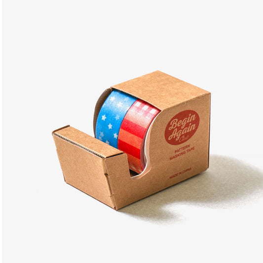 [DAISO] Masking Tape with Cutter Set (15mm x 4m) - 1pack (2ea)