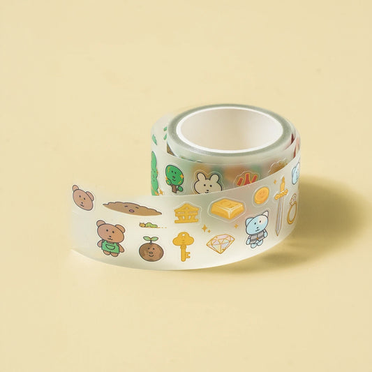 [DAISO] Four Pillars of Destiny Gold Foil Washi Tape (30mm x 3m) - 1ea