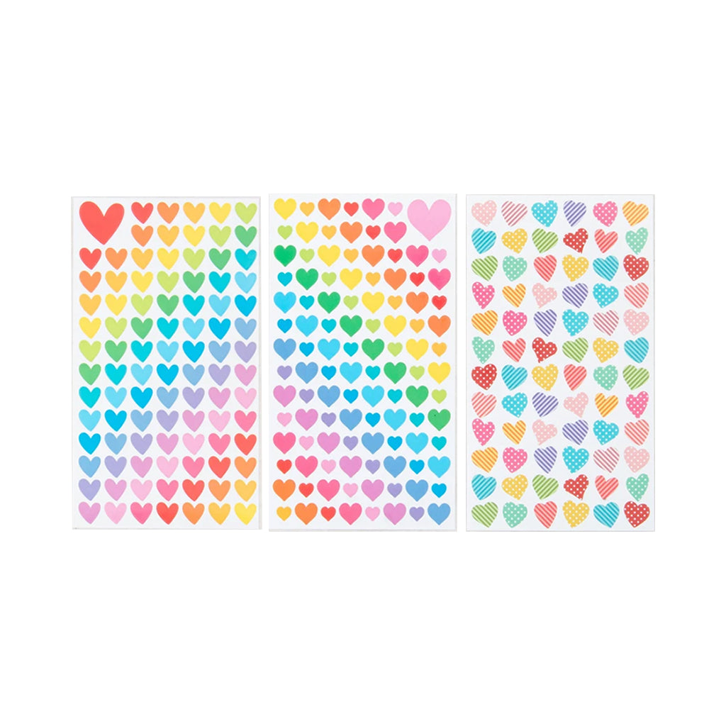 [DAISO] Heart Stickers - 9ea