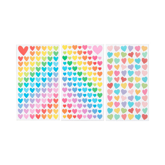 [DAISO] Heart Stickers - 9ea