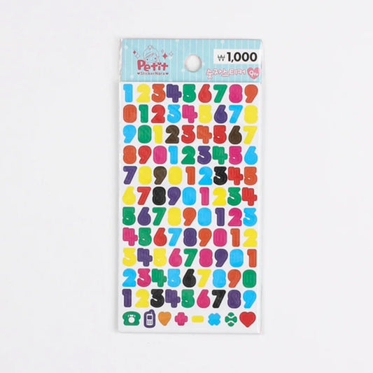 [DAISO] Number Stickers - 9ea