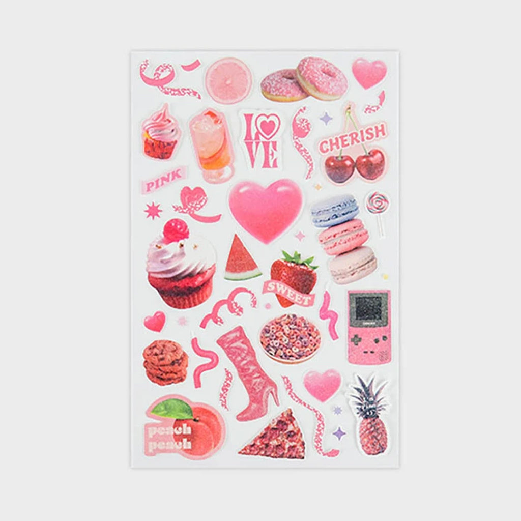 [DAISO] Object Deco Stickers - 4 Sheets