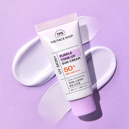 [DAISO] THE FACE SHOP UV Skin Plus Purple Tone-Up Sunscreen (SPF50+ PA++++) - 40ml