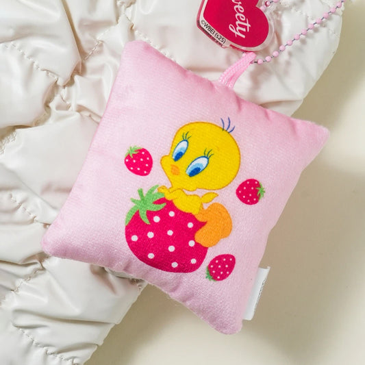 [DAISO] LOONEY TUNES Cushion Acrylic Keyring Strawberry - 1ea