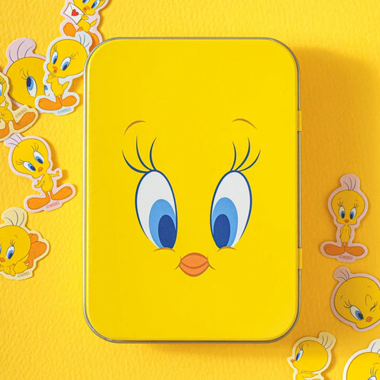 [DAISO] LOONEY TUNES Sticker & Tin Case Set - 1pack (2items)