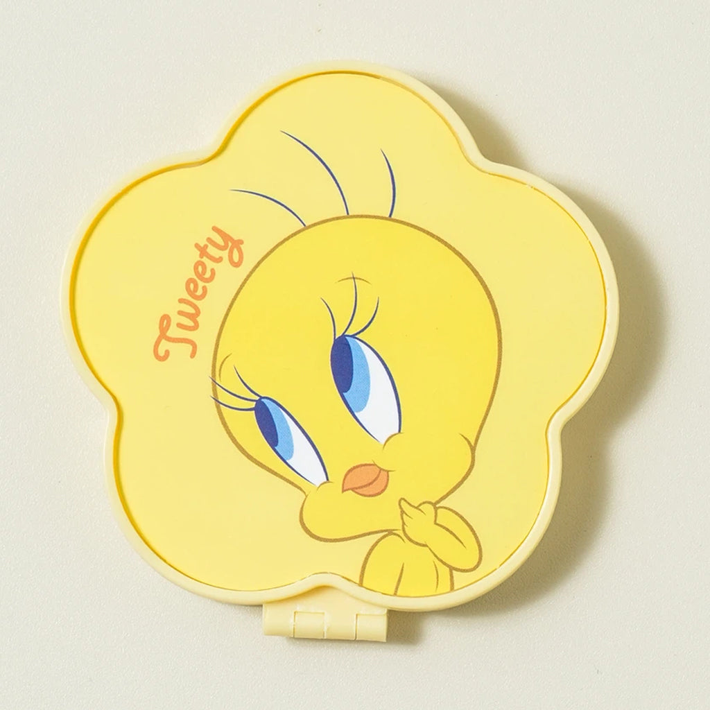 [DAISO] LOONEY TUNES Foldable Mirror (1X & 2X) - 1ea