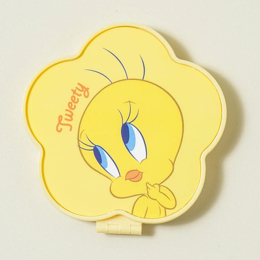 [DAISO] LOONEY TUNES Foldable Mirror (1X & 2X) - 1ea