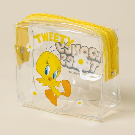 [DAISO] LOONEY TUNES Small Clear Pouch - 1ea
