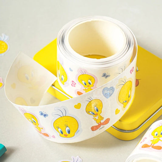 [DAISO] LOONEY TUNES Roll Sticker (100 Sheets) - 1ea