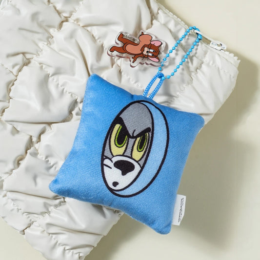 [DAISO] TOM & JERRY Cushion Acrylic Keyring Tom - 1ea