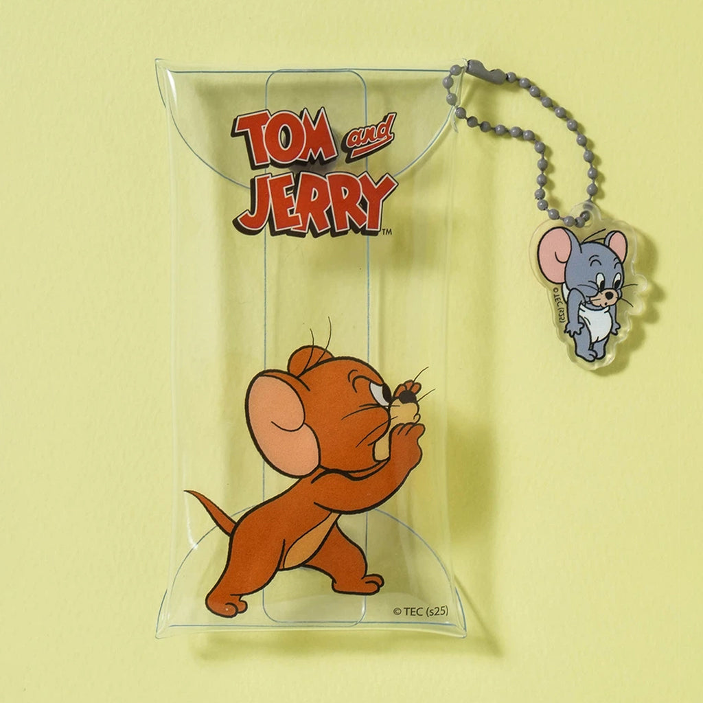 [DAISO] TOM & JERRY Snap Button Keyring Pouch Jerry - 1ea