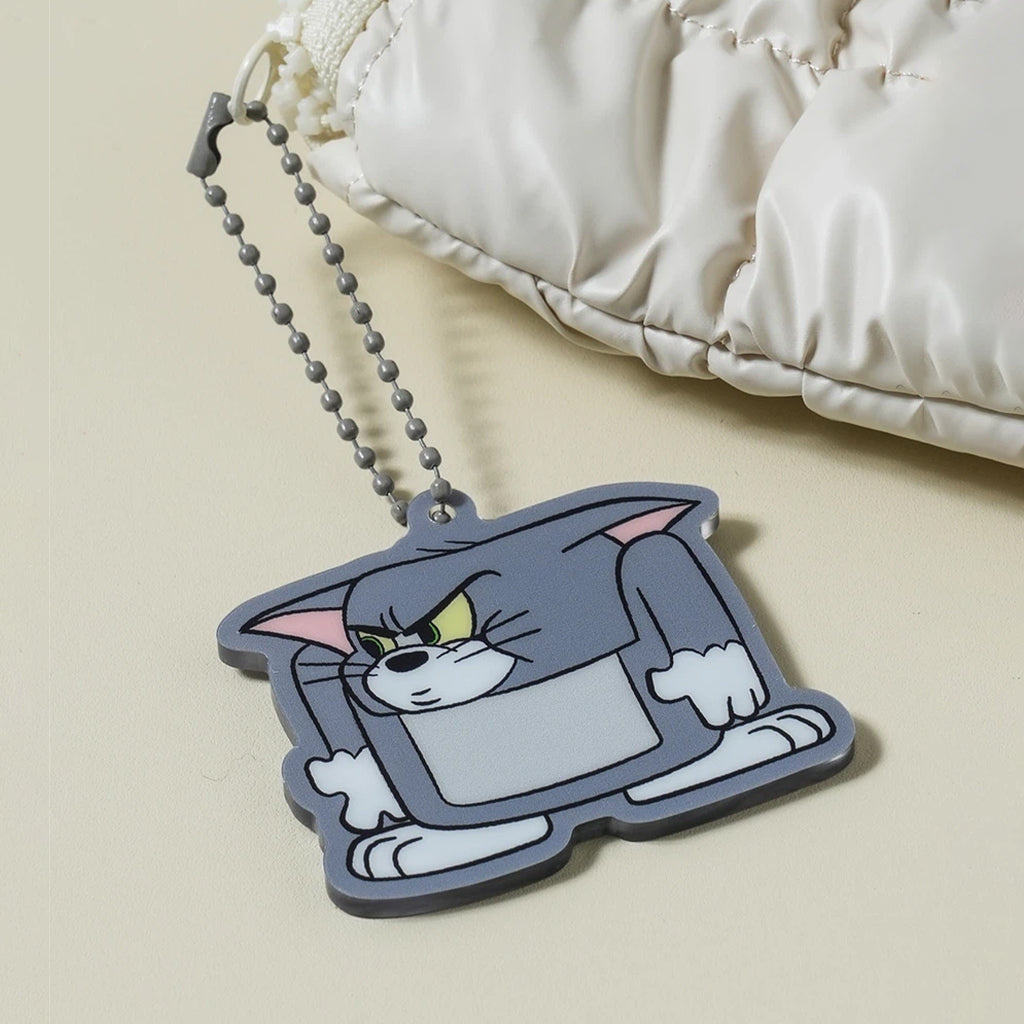 [DAISO] TOM & JERRY Acrylic Mirror Keyring Tom - 1ea
