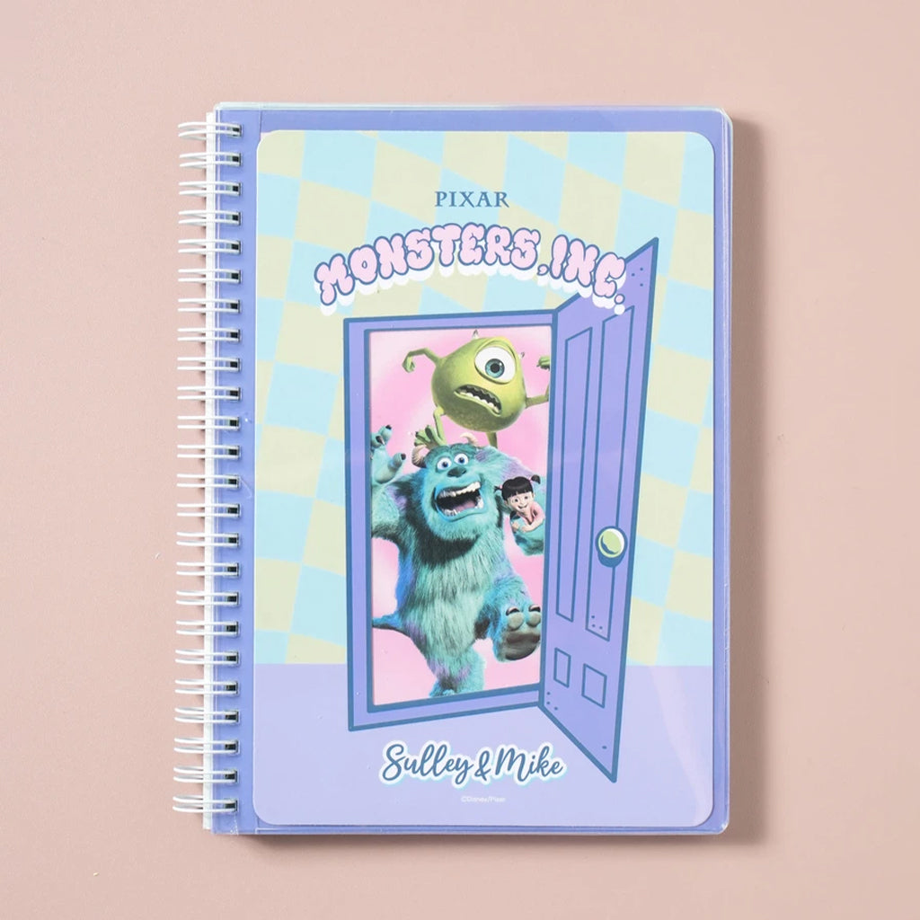 [DAISO] PIXAR Monsters, Inc. Clear Cover Notebook (A5/80 Sheets) - 1ea