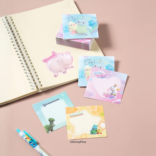 [DAISO] ピクサー トイストーリー ステッカーメモパッド - 1パック (100枚)
