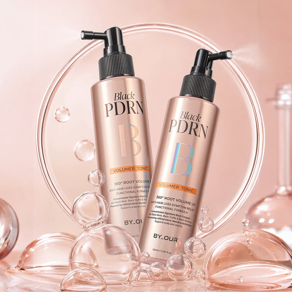 [DAISO] BYOUR 360º Root Volume Up Black PDRN Volumer Tonic - 1ea (150ml)