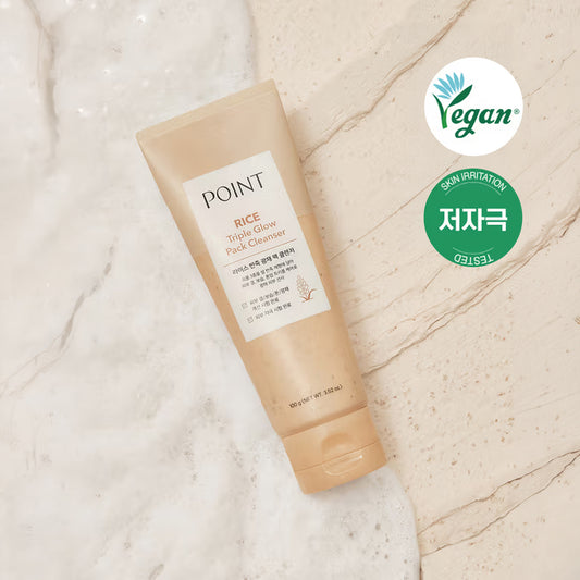 [DAISO] POINT Rice Triple Glow Pack Cleanser - 100g