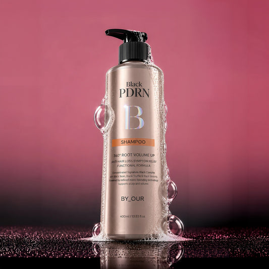 [DAISO] BYOUR 360º Root Volume Up Black PDRN Shampoo - 1ea (400ml)