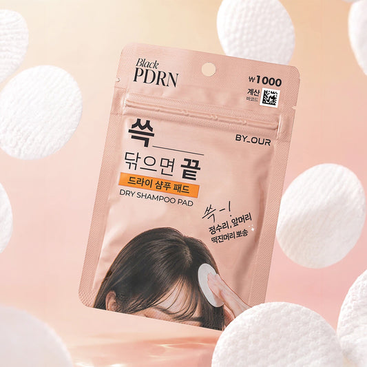 [DAISO] BYOUR 360º Root Volume Up Black PDRN Dry Shampoo Pad - 1pack (4ea)