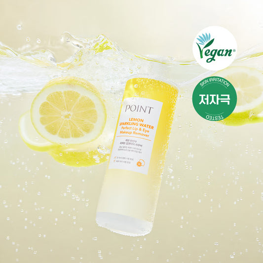 [DAISO] POINT Lemon Sparkling Water Perfect Lip & Eye Make Up Remover - 150ml