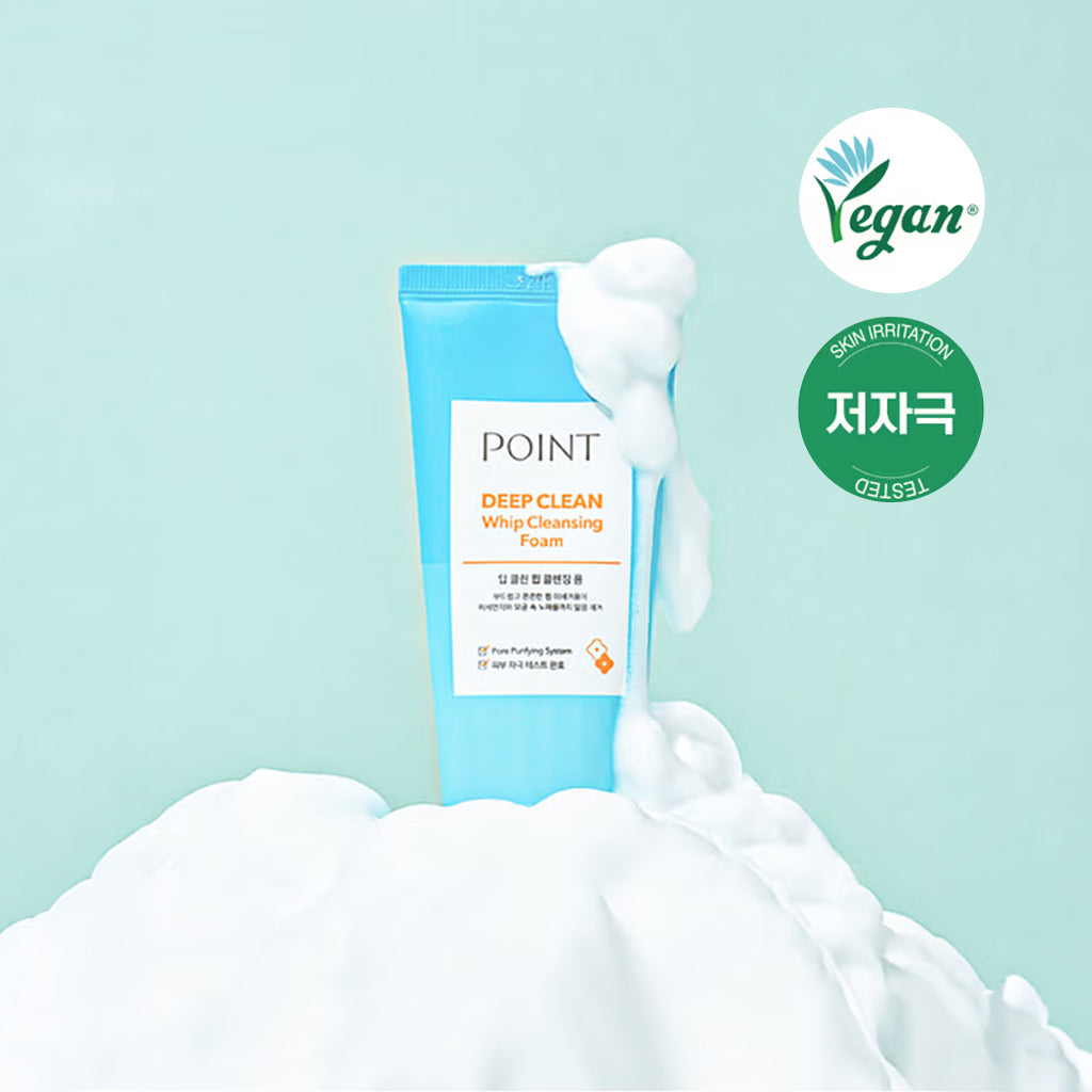 [DAISO] POINT Deep Clean Whip Cleansing Foam - 100g
