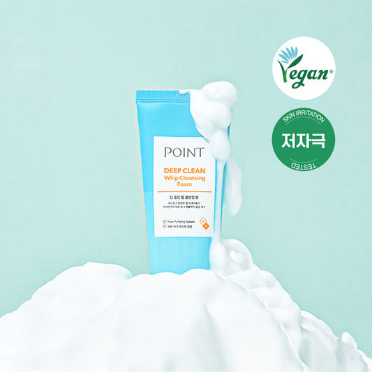 [DAISO] POINT Deep Clean Whip Cleansing Foam - 100g