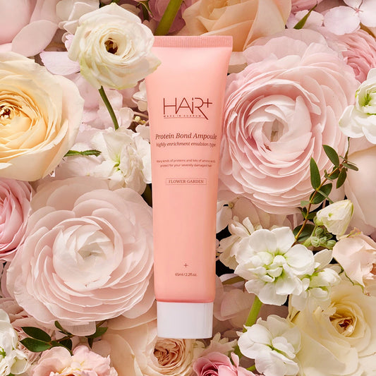 [DAISO] HAIR+ Protein Bond Ampoule Essence Flower Garden - 65ml