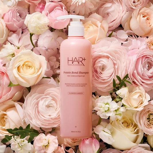 [DAISO] HAIR+ Protein Bond Shampoo Flower Garden - 300ml