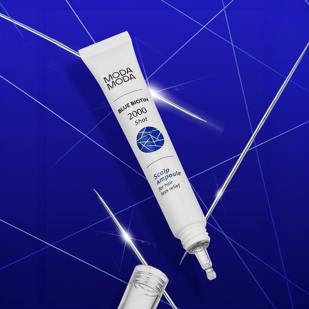 [DAISO] MODA MODA Blue Biotin 2000 Shot Scalp Ampoule - 20ml