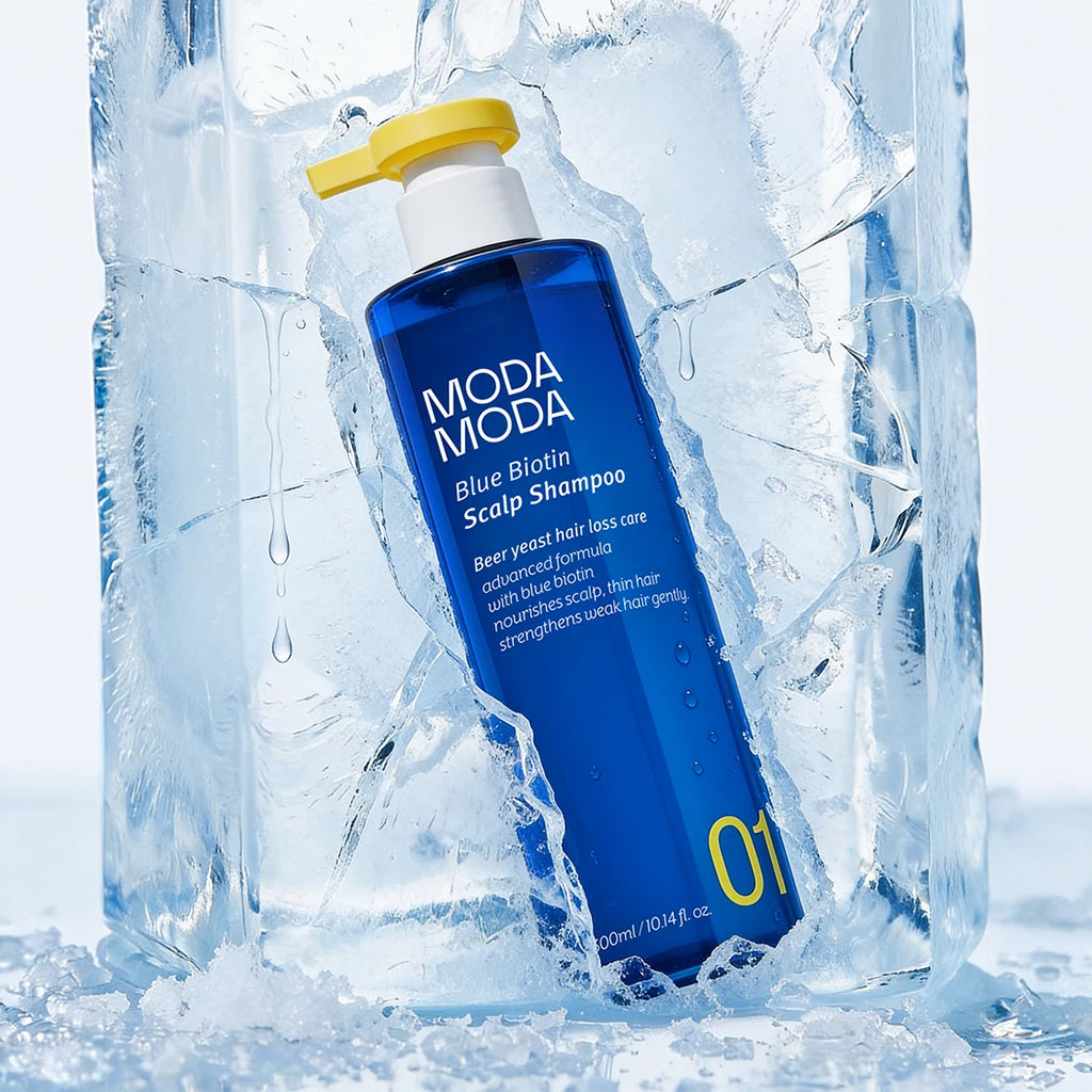 [DAISO] MODA MODA Blue Biotin Scalp Shampoo - 300ml