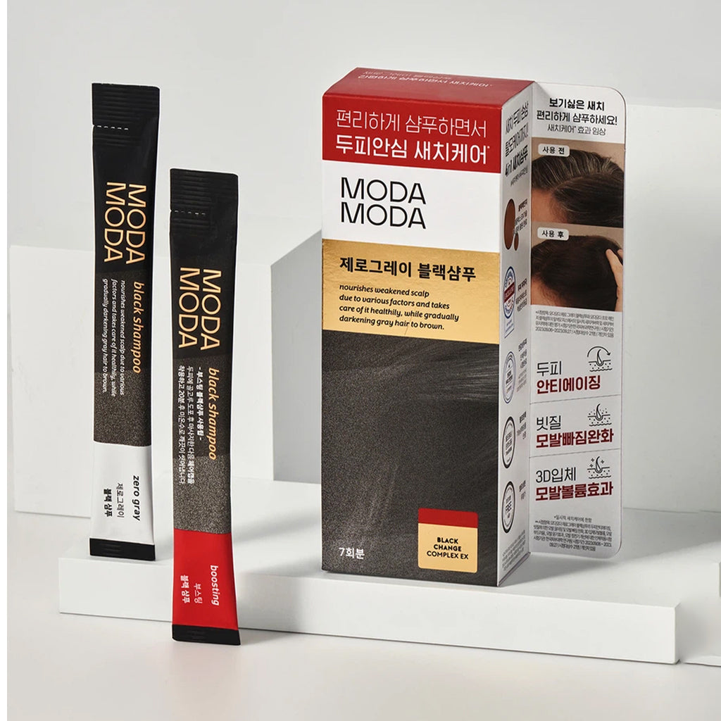 [DAISO] MODA MODA Zero Gray Black Shampoo - 1pack (2items)