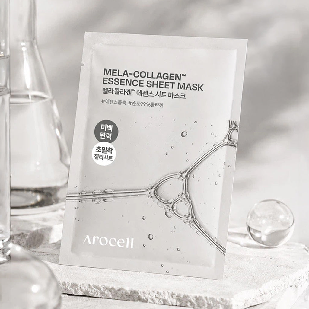 [DAISO] AROCELL Mela-Collagen™ Essence Sheet Mask - 1ea (25g)