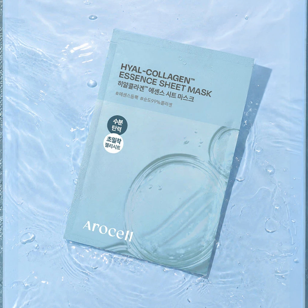 [DAISO] AROCELL Hyal-Collagen™ Essence Sheet Mask - 1ea (25g)