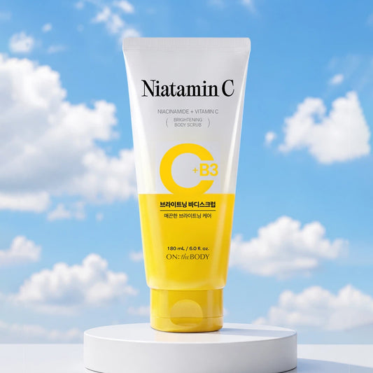 [DAISO] ON THE BODY Niatamin C Brightening Body Scrub - 180ml