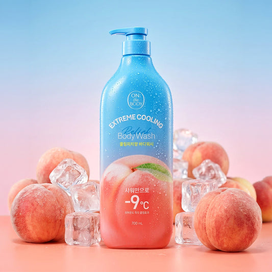 [DAISO] ON THE BODY Cooling Peach Body Wash - 700ml